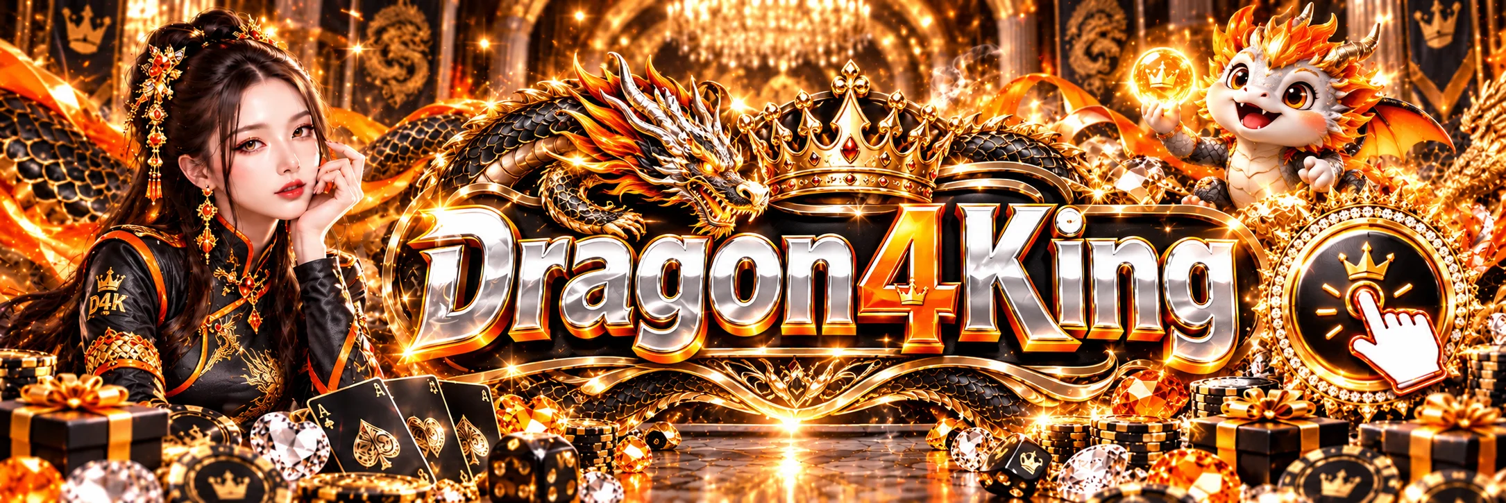 แบนเนอร์ Dragon4King บาคาร่าออนไลน์